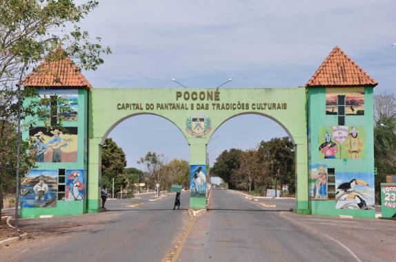 Portal de entrada de Poconé, no Mato Grosso